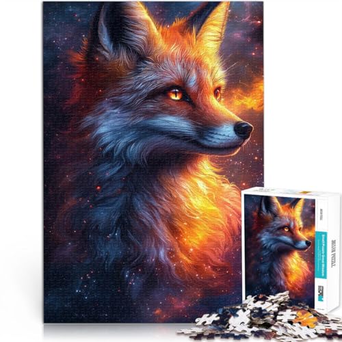 Puzzle für Erwachsene 2000 Teile Feuriger Fuchs im Weltraum für 14+ Jedes Stück ist EIN Unikat – Lustiges und herausforderndes Spiel für die ganze Familie Geschenk - Herausforderndes Spiel。 von LKSDCBOT