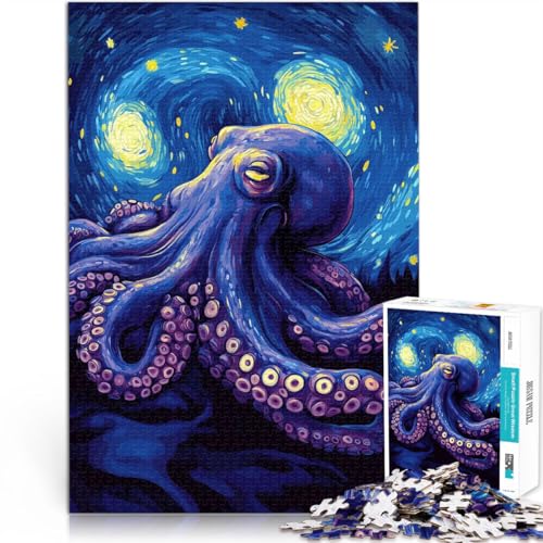 Puzzle für Erwachsene 2000 Teile Oktopus Sternennacht Aus Karton,Geeignet für Personen ab 14 Jahren Spielspielzeug Schenkung von Kunstwerken。Größe:70x100cm/27.5x39.3Zoll Puzzle für Erwachsene 2000 Teile Oktopus Sternennacht Aus Karton,Geeignet für Personen ab 14 Jahren Spielspielzeug Schenkung von Kunstwerken。Größe:70x100cm/27.5x39.3Zoll von LKSDCBOT