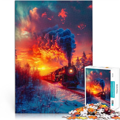Puzzle für Erwachsene 2000 Teile Retro-Lokomotive Aus Karton,ab 14 Jahren Pädagogisches Lernspielzeug Familienspiele Weihnachtsspiel Geschenke für Frauen。Größe:70x100cm/27.5x39.3Zoll Puzzle für Erwachsene 2000 Teile Retro-Lokomotive Aus Karton,ab 14 Jahren Pädagogisches Lernspielzeug Familienspiele Weihnachtsspiel Geschenke für Frauen。Größe:70x100cm/27.5x39.3Zoll von LKSDCBOT