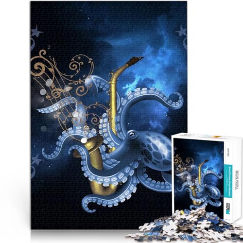 Puzzle für Erwachsene 2000 Teile Saxophon mit Oktopus Aus Karton,Geeignet für Personen ab 14 Jahren Spielzeug Lernspiele Antistress EIN Kunstwerk。Größe:70x100cm/27.5x39.3Zoll Puzzle für Erwachsene 2000 Teile Saxophon mit Oktopus Aus Karton,Geeignet für Personen ab 14 Jahren Spielzeug Lernspiele Antistress EIN Kunstwerk。Größe:70x100cm/27.5x39.3Zoll von LKSDCBOT