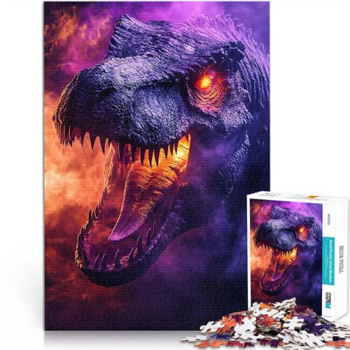 Puzzle für Erwachsene 2000 Teile T-Rex, Jurassic Dinosaurier Aus Karton，für Kinder ab 14 Jahren Denksportaufgabe-Spiel Lustige Aktivitäten für zu Hause, Geburtstagsgeschenk, Reisegeschenke。 von LKSDCBOT