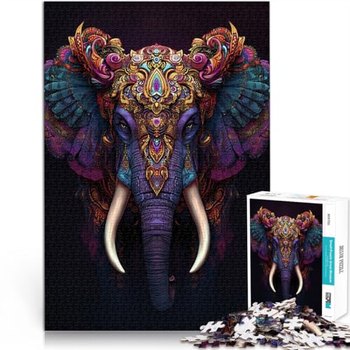 Puzzle für Erwachsene und Jugendliche 1000 Teile Elefantenkönig Kunst Aus Holz,für 14+ Anspruchsvolles Spiel und Familienspiel Geschenkspielzeug。Größe:50x75cm/19.6x29.5Zoll Puzzle für Erwachsene und Jugendliche 1000 Teile Elefantenkönig Kunst Aus Holz,für 14+ Anspruchsvolles Spiel und Familienspiel Geschenkspielzeug。Größe:50x75cm/19.6x29.5Zoll von LKSDCBOT