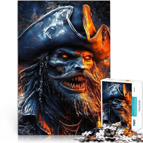 Puzzle für Erwachsene und Jugendliche 1000 Teile Feuriger Piratenschädel Aus Holz,Geeignet für Kinder ab 14 Jahren Lustige Spiele Spiele Spielzeug Geschenk。Größe:50x75cm/19.6x29.5Zoll Puzzle für Erwachsene und Jugendliche 1000 Teile Feuriger Piratenschädel Aus Holz,Geeignet für Kinder ab 14 Jahren Lustige Spiele Spiele Spielzeug Geschenk。Größe:50x75cm/19.6x29.5Zoll von LKSDCBOT