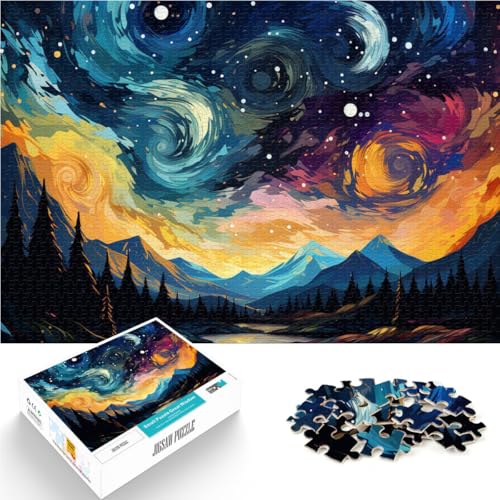 Puzzle für Erwachsene und Jugendliche 1000 Teile Sternenhimmel Aus Holz,ab 14 Jahren Wohndeko Weihnachts- und Geburtstagsgeschenke。Größe:50x75cm/19.6x29.5Zoll Puzzle für Erwachsene und Jugendliche 1000 Teile Sternenhimmel Aus Holz,ab 14 Jahren Wohndeko Weihnachts- und Geburtstagsgeschenke。Größe:50x75cm/19.6x29.5Zoll von LKSDCBOT