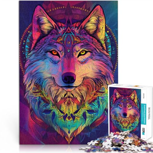 Puzzle für Erwachsene und Jugendliche 2000 Teile Neon Wolf Aus Karton,Geeignet für Kinder ab 14 Jahren Quizspiel Geeignet 。Größe:70x100cm/27.5x39.3Zoll Puzzle für Erwachsene und Jugendliche 2000 Teile Neon Wolf Aus Karton,Geeignet für Kinder ab 14 Jahren Quizspiel Geeignet 。Größe:70x100cm/27.5x39.3Zoll von LKSDCBOT