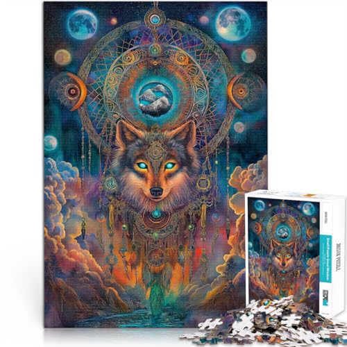 Puzzle für Erwachsene und Jugendliche 2000 Teile Wolfsvorfahren Aus Karton，ab 14 Jahren Lernspielzeug zum Lernen Als Geschenk für die ganze Familie und Freunde。Größe：70x100cm/27.5x39.3Zoll von LKSDCBOT