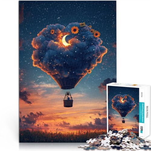 Puzzles für Erwachsene 1000 Fantasie-Heißluftballon Aus Karton,ab 14 Jahren Lernspiele Heimdekoration Spiele Spielzeug Geschenk。Größe:38x52cm/14.9x20.4Zoll Puzzles für Erwachsene 1000 Fantasie-Heißluftballon Aus Karton,ab 14 Jahren Lernspiele Heimdekoration Spiele Spielzeug Geschenk。Größe:38x52cm/14.9x20.4Zoll von LKSDCBOT