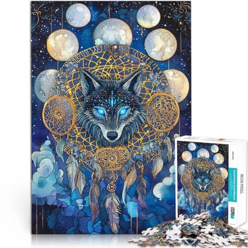Puzzles für Erwachsene 1000 Magic Wolf Aus Karton,für 14+ Stressabbau Schwierige Herausforderung Es eignet ganze Familie。Größe:38x52cm/14.9x20.4Zoll Puzzles für Erwachsene 1000 Magic Wolf Aus Karton,für 14+ Stressabbau Schwierige Herausforderung Es eignet ganze Familie。Größe:38x52cm/14.9x20.4Zoll von LKSDCBOT