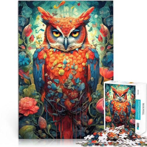 Puzzles für Erwachsene 1000 Puzzles Eulen-Ornament-Portrait Aus Karton,für Kinder ab 14 Jahren Quizspiel Schenkung von Kunstwerken。Größe:38x52cm/14.9x20.4Zoll Puzzles für Erwachsene 1000 Puzzles Eulen-Ornament-Portrait Aus Karton,für Kinder ab 14 Jahren Quizspiel Schenkung von Kunstwerken。Größe:38x52cm/14.9x20.4Zoll von LKSDCBOT