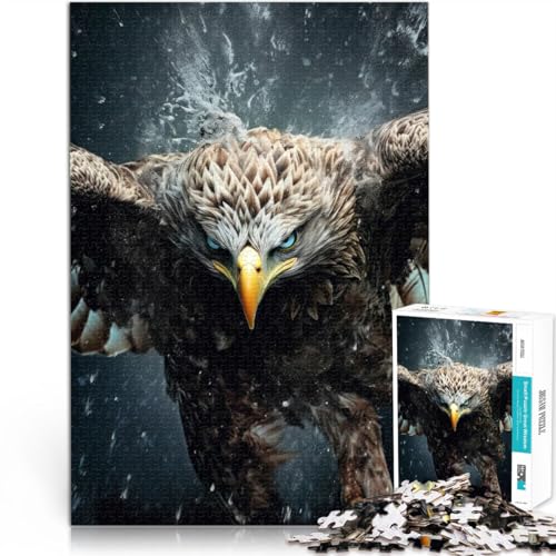 für Erwachsene 1000 Teile Puzzle Geschenke Fliegender Adler in freier Wildbahn Aus Holz，Geeignet für Kinder ab 14 Jahren Antistress Schwierige Herausforderung Weihnachtsgeburtstagsgeschenk。 von LKSDCBOT