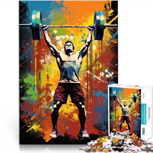 für Erwachsene 1000 Teile Puzzle Geschenke Krafttraining Aus Karton，für 14+ Lernspiele Heimdekoration Geschenkideen。Größe：26x38cm/10.2x14.9Zoll von LKSDCBOT