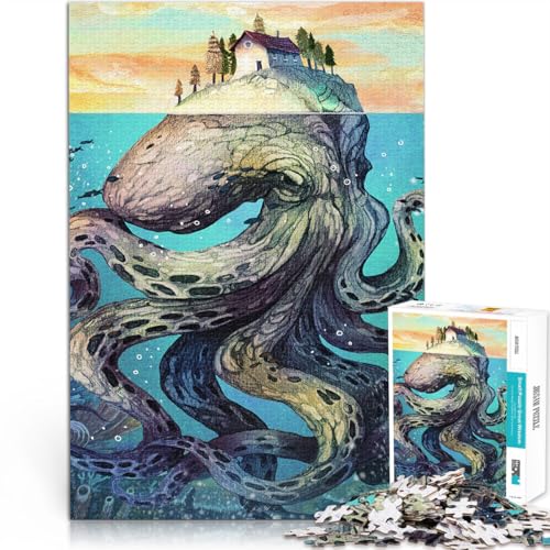 für Erwachsene 1000 Teile Puzzle Monsterkrake unter der Insel Aus Holz,Geeignet für Kinder ab 14 Jahren Lernspiel für Familien Einzigartige Geburtstags Größe:50x75cm für Erwachsene 1000 Teile Puzzle Monsterkrake unter der Insel Aus Holz,Geeignet für Kinder ab 14 Jahren Lernspiel für Familien Einzigartige Geburtstags Größe:50x75cm von LKSDCBOT