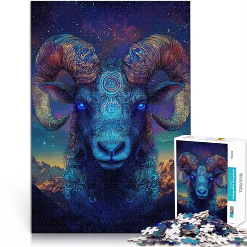 für Erwachsene 1000-Teile-Puzzle Sternenhimmel und Schafe Aus Karton,ab 14 Jahren Quizspiel Geburtstagsgeschenk。Größe:26x38cm/10.2x14.9Zoll für Erwachsene 1000-Teile-Puzzle Sternenhimmel und Schafe Aus Karton,ab 14 Jahren Quizspiel Geburtstagsgeschenk。Größe:26x38cm/10.2x14.9Zoll von LKSDCBOT