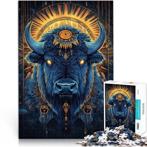 für Erwachsene 1000-Teile-Puzzle Stierkopfkunst Aus Holz,für Kinder ab 14 Jahren für Lernspiel-Herausforderungsspielzeug Tolles Geschenk zum Spielen。Größe:50x75cm/19.6x29.5Zoll für Erwachsene 1000-Teile-Puzzle Stierkopfkunst Aus Holz,für Kinder ab 14 Jahren für Lernspiel-Herausforderungsspielzeug Tolles Geschenk zum Spielen。Größe:50x75cm/19.6x29.5Zoll von LKSDCBOT