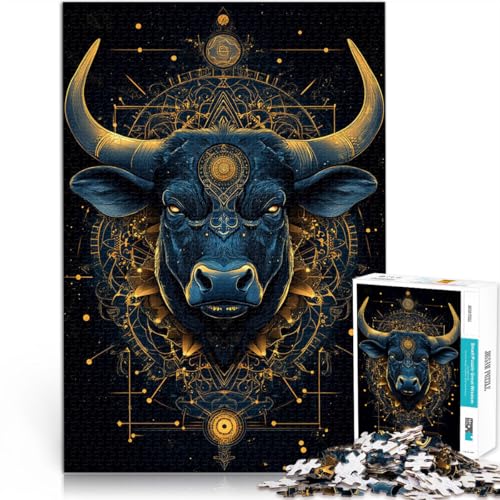 für Erwachsene 1000-teiliges Puzzle Stier Aus Karton,ab 14 Jahren Entspannungsspiele Tolles Geschenk。Größe:38x52cm/14.9x20.4Zoll für Erwachsene 1000-teiliges Puzzle Stier Aus Karton,ab 14 Jahren Entspannungsspiele Tolles Geschenk。Größe:38x52cm/14.9x20.4Zoll von LKSDCBOT