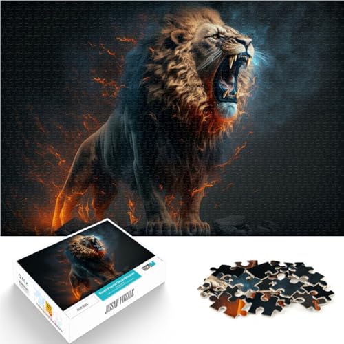 für Erwachsene 2000 Teile Puzzle Geschenke Aggressiver wütender Löwe Aus Karton,für und ab 14 Jahren mit vollständig miteinander verbundenen Stücken beliebiger Form tolles für Erwachsene 2000 Teile Puzzle Geschenke Aggressiver wütender Löwe Aus Karton,für und ab 14 Jahren mit vollständig miteinander verbundenen Stücken beliebiger Form tolles von LKSDCBOT