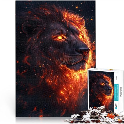 für Erwachsene Puzzles 1000 Teile Puzzles Wilder schwarzer Löwe Aus Karton,ab 14 Jahren lustige Spiele für Familien Geschenk - Herausforderndes Spiel。Größe:26x38cm/10.2x14.9Zoll für Erwachsene Puzzles 1000 Teile Puzzles Wilder schwarzer Löwe Aus Karton,ab 14 Jahren lustige Spiele für Familien Geschenk - Herausforderndes Spiel。Größe:26x38cm/10.2x14.9Zoll von LKSDCBOT
