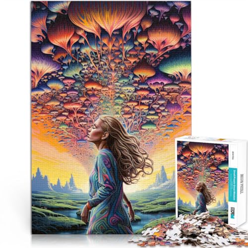 für Erwachsene2000-Teile-Puzzles Psychedelische Kunst Aus Karton，ab 14 Jahren Analyse und Logik Schwierige Harte Geschenke für Frauen Männer。Größe：70x100cm/27.5x39.3Zoll von LKSDCBOT