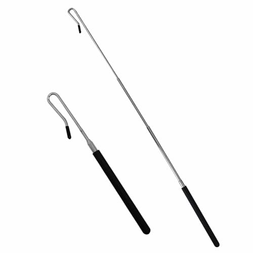 1 Packung verstellbare Arm-Kontrollstange, 54 cm Teleskop-Puppengriffstab, schwarzer Kunststoff-Puppenstab für Hand, Ventriloquist Zubehör für kleine und große Puppen von LKTFATD