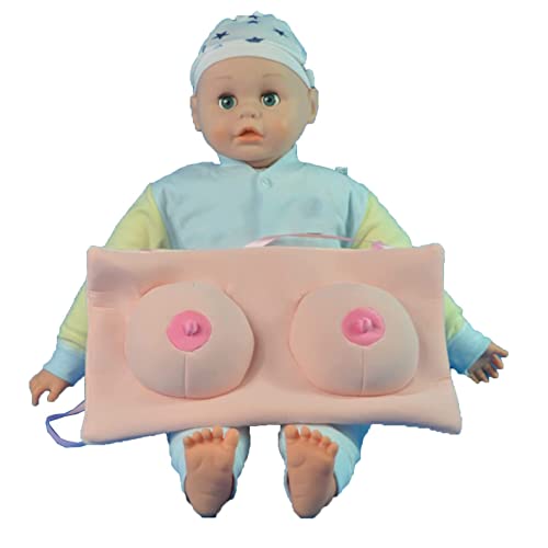 Menschliches weibliches Brustmodell - Brustmodell mit Säuglingspflege Modell - Laktation Lernmodell - für Stillunterricht Stilltraining Weibliches Stillen Lernwerkzeug (B) von LKYLVEE