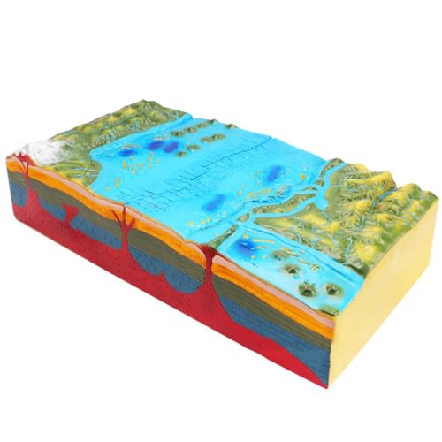Platte Tektonisches Modell - Oberflächenmorphologie Modell - 3D Platte Geologische Tektonik Modell Quaderstruktur Wissenschaft Spielzeug Schule Geologie Klasse Lehrmittel von LKYLVEE