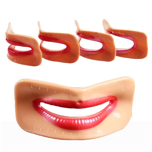 Silikon-Lippenmodell – künstliche Lippen Kontrastmodell – 4 Stück Silikon Training Lippenmodell für professionelles Studium Bildung Schule Unterricht Zahnarzt Werkzeug von LKYLVEE