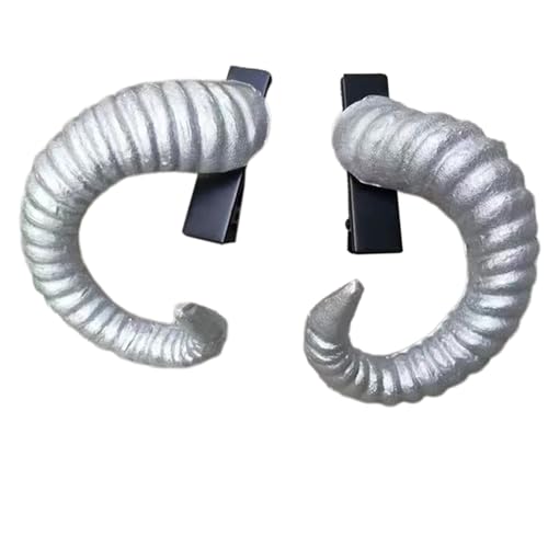 2 x Schafshorn-Kopfschmuck, Hexe, Cosplay, Kopfschmuck, leicht, Lolitas-Stil, Kopfbedeckung für Karneval, Event 2 x Schafshorn-Kopfschmuck, Hexe, Cosplay, Kopfschmuck, leicht, Lolitas-Stil, Kopfbedeckung für Karneval, Event von LLHCF