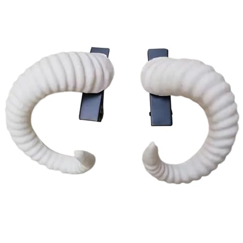 2 x Schafshorn-Kopfschmuck, Hexe, Cosplay, Kopfschmuck, leicht, Lolitas-Stil, Kopfbedeckung für Karneval, Event 2 x Schafshorn-Kopfschmuck, Hexe, Cosplay, Kopfschmuck, leicht, Lolitas-Stil, Kopfbedeckung für Karneval, Event von LLHCF