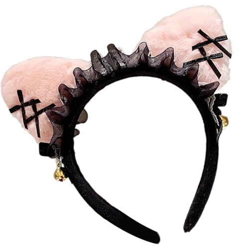 Anime-Haarband, Spitze, Katzenohren, Haarreif mit Fliege, Rollenspiel-Requisiten, Haarband, Kostümzubehör für Maskeraden, Party Anime-Haarband, Spitze, Katzenohren, Haarreif mit Fliege, Rollenspiel-Requisiten, Haarband, Kostümzubehör für Maskeraden, Party von LLHCF