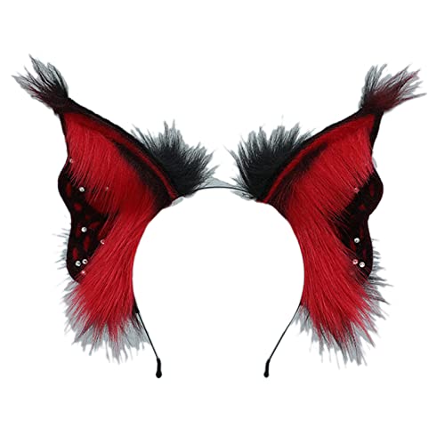 LLHCF Cartoon Stirnband Ohren geformt Haarreifen Plüsch Party Kopfschmuck Haarband Party Cosplay Kostüm Requisiten Uni von LLHCF