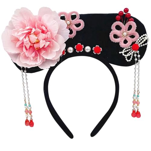 LLHCF Chinesische Prinzessinnen-Haarbänder, traditionelles Stirnband, Prinzessinnen-Kopfschmuck, Kostüm, chinesische Prinzessin, Qitou mit Blume LLHCF Chinesische Prinzessinnen-Haarbänder, traditionelles Stirnband, Prinzessinnen-Kopfschmuck, Kostüm, chinesische Prinzessin, Qitou mit Blume von LLHCF