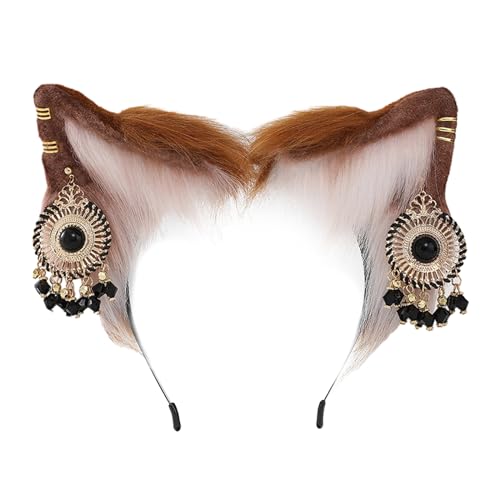LLHCF Cosplay Kätzchenohren-Haarreif, Tierohren, pelziges Kätzchen, Karneval, Party, handgefertigt, pelzig, Party, Kostüm, Teufel LLHCF Cosplay Kätzchenohren-Haarreif, Tierohren, pelziges Kätzchen, Karneval, Party, handgefertigt, pelzig, Party, Kostüm, Teufel von LLHCF