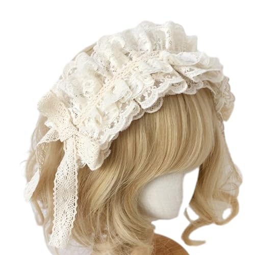 LLHCF Cosplay Party Spitze Stirnband Mädchen Anime Dienstmädchen Kostüm Französisches Haarband mit Schleife Frauen Haarstyling-Zubehör LLHCF Cosplay Party Spitze Stirnband Mädchen Anime Dienstmädchen Kostüm Französisches Haarband mit Schleife Frauen Haarstyling-Zubehör von LLHCF