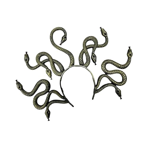 LLHCF Cosplay Schlangen-Kopfschmuck Abschlussball Geburtstag Haarbänder Kronen Kopfbedeckung Metallic Schlange Halloween übergroße Kopfbedeckung LLHCF Cosplay Schlangen-Kopfschmuck Abschlussball Geburtstag Haarbänder Kronen Kopfbedeckung Metallic Schlange Halloween übergroße Kopfbedeckung von LLHCF