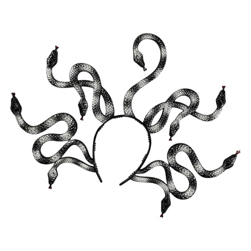 LLHCF Cosplay Schlangen-Kopfschmuck Abschlussball Geburtstag Haarbänder Kronen Kopfbedeckung Metallic Schlange Halloween übergroße Kopfbedeckung LLHCF Cosplay Schlangen-Kopfschmuck Abschlussball Geburtstag Haarbänder Kronen Kopfbedeckung Metallic Schlange Halloween übergroße Kopfbedeckung von LLHCF