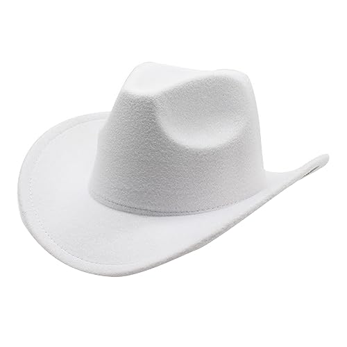 LLHCF Cowboyhut mit breiter Krempe, Ritterhut für Junggesellinnenabschied, Musikfestival, vielseitig für Clubs, Bühnen, Foto-Requisiten von LLHCF