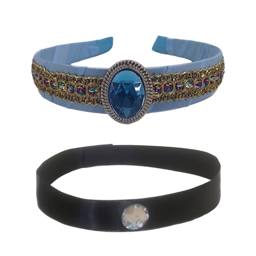 LLHCF Funkelnde Perlen Stirnband und Choker Kostüm Zubehör für Kinder Geburtstag Party und Schulveranstaltung Dressingup Requisiten LLHCF Funkelnde Perlen Stirnband und Choker Kostüm Zubehör für Kinder Geburtstag Party und Schulveranstaltung Dressingup Requisiten von LLHCF