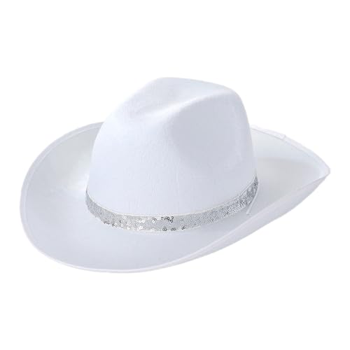 LLHCF Glitzernder Cowgirl-Hut für Damen, Cosplay, Kostüm, Panamahut, Junggesellinnenabschied, Kopfbedeckung, Hochzeitsfeier-Zubehör LLHCF Glitzernder Cowgirl-Hut für Damen, Cosplay, Kostüm, Panamahut, Junggesellinnenabschied, Kopfbedeckung, Hochzeitsfeier-Zubehör von LLHCF