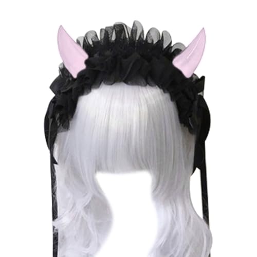LLHCF Haarreif für Erwachsene und Kinder, Cartoon-Teufelshörner, Stirnband, Make-up, Fotoshooting, Weihnachten, Karneval, Party, Kopfschmuck LLHCF Haarreif für Erwachsene und Kinder, Cartoon-Teufelshörner, Stirnband, Make-up, Fotoshooting, Weihnachten, Karneval, Party, Kopfschmuck von LLHCF