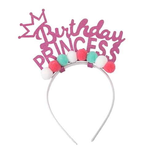 LLHCF Haarreif für Geburtstagspartys, Erwachsene, Partyhut, Stirnband, bunte Kugeln, Krone, Haarband für Kinder, Fotografie-Kopf-Zubehör LLHCF Haarreif für Geburtstagspartys, Erwachsene, Partyhut, Stirnband, bunte Kugeln, Krone, Haarband für Kinder, Fotografie-Kopf-Zubehör von LLHCF