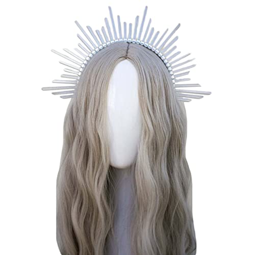 LLHCF HaloCrown Kopfschmuck Krone Cosplay CMary Halocrown Stirnband Halocrown Griechisch von LLHCF
