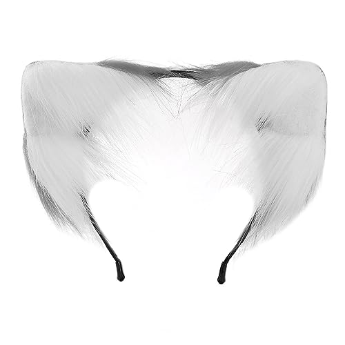 LLHCF Handgefertigter Cartoon-Füchs-Ohr-Haarreif für Damen, Halloween, Make-up-Stirnband für Ostern, Karneval, Cosplay, Haarschmuck von LLHCF