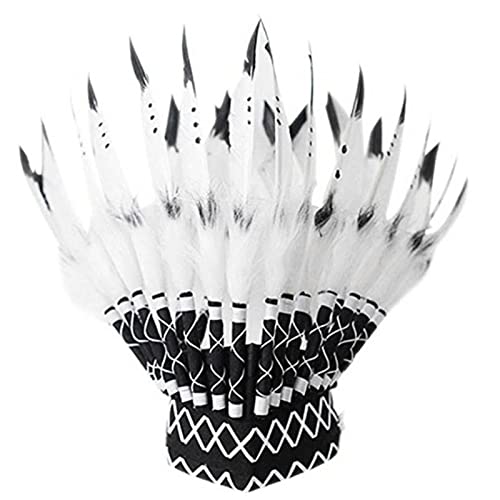 LLHCF Indisches Stirnband Accessoires Kopfschmuck Indianerhaar Kokoshnik Tribal Kostüm von LLHCF