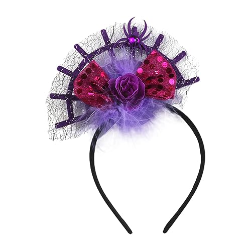 LLHCF Mehrzweck-Halloween-Spinnennetz-Stirnband, dekoratives Cosplay-Kostüm, Requisiten für Kinder, Mädchen, Kindergarten, Party-Dekoration von LLHCF