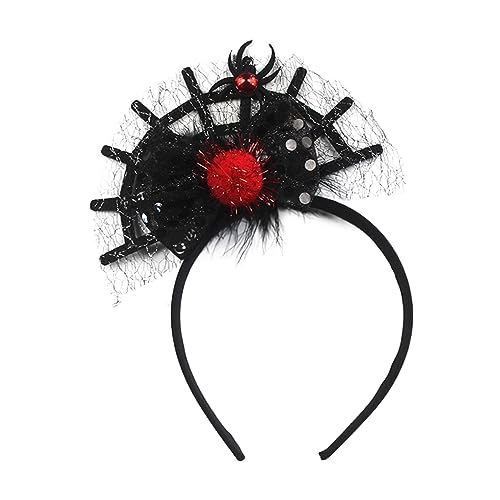 LLHCF Mehrzweck-Halloween-Spinnennetz-Stirnband, dekoratives Cosplay-Kostüm, Requisiten für Kinder, Mädchen, Kindergarten, Party-Dekoration von LLHCF