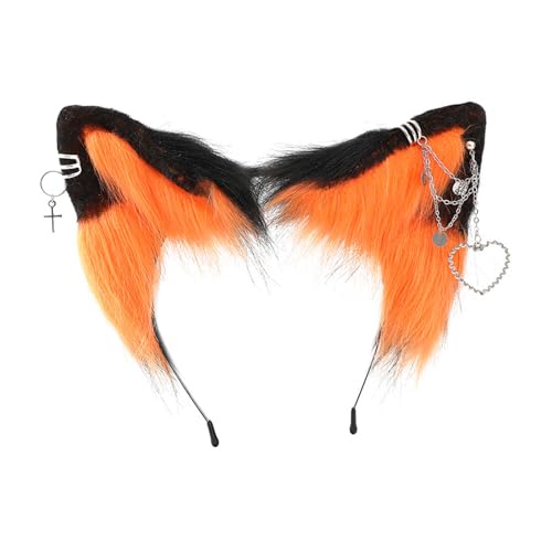 LLHCF Ohr-Stirnband mit Ohrschmuck, süße Mädchen, Cosplay, Ohren, Pelzanzug, Maskerade, Halloween, Cosplay, Party LLHCF Ohr-Stirnband mit Ohrschmuck, süße Mädchen, Cosplay, Ohren, Pelzanzug, Maskerade, Halloween, Cosplay, Party von LLHCF