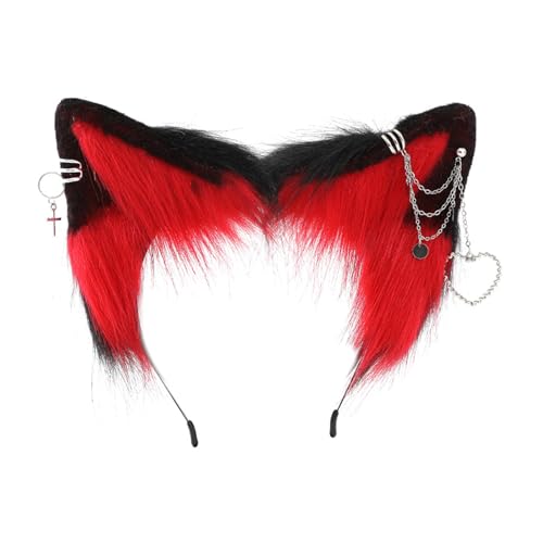 LLHCF Ohr-Stirnband mit Ohrschmuck, süße Mädchen, Cosplay, Ohren, Pelzanzug, Maskerade, Halloween, Cosplay, Party LLHCF Ohr-Stirnband mit Ohrschmuck, süße Mädchen, Cosplay, Ohren, Pelzanzug, Maskerade, Halloween, Cosplay, Party von LLHCF