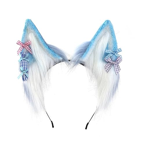 LLHCF Plüsch Wolf Ohren Stirnband Cosplay Kostüm Hairhoop Party Requisiten Kopfschmuck ComicShow Kopfschmuck Mädchen Animation Zubehör LLHCF Plüsch Wolf Ohren Stirnband Cosplay Kostüm Hairhoop Party Requisiten Kopfschmuck ComicShow Kopfschmuck Mädchen Animation Zubehör von LLHCF