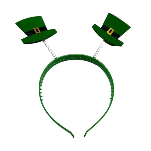 LLHCF Powder Patricks Day Haarreif Kleeblatt/Hut Haarreifen Festival Performances Kopfschmuck Paar von LLHCF
