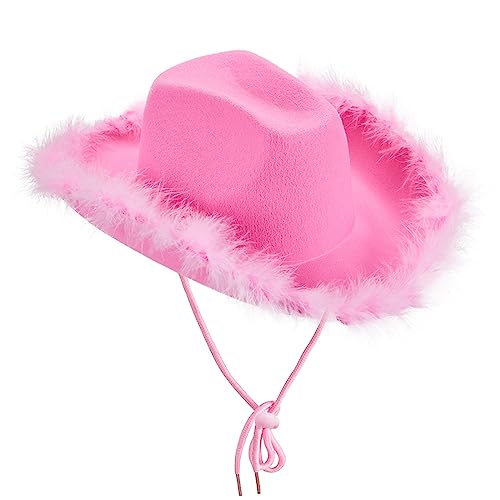 LLHCF Schöner Cowgirl-Hut mit breiter Krempe, Cowboyhut, passend für Karneval, Cosplay, Straße LLHCF Schöner Cowgirl-Hut mit breiter Krempe, Cowboyhut, passend für Karneval, Cosplay, Straße von LLHCF